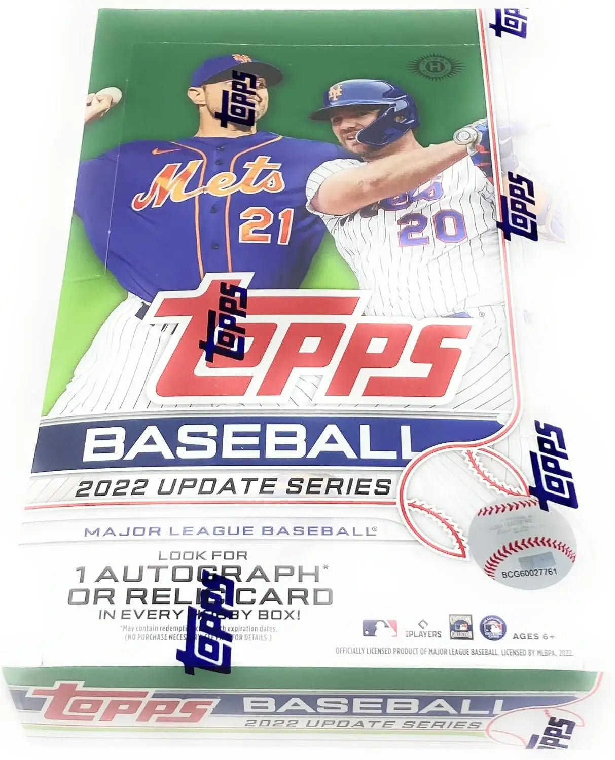 2022 Topps Update Series Baseball Hobby Box with gold, red, and platinum parallels
