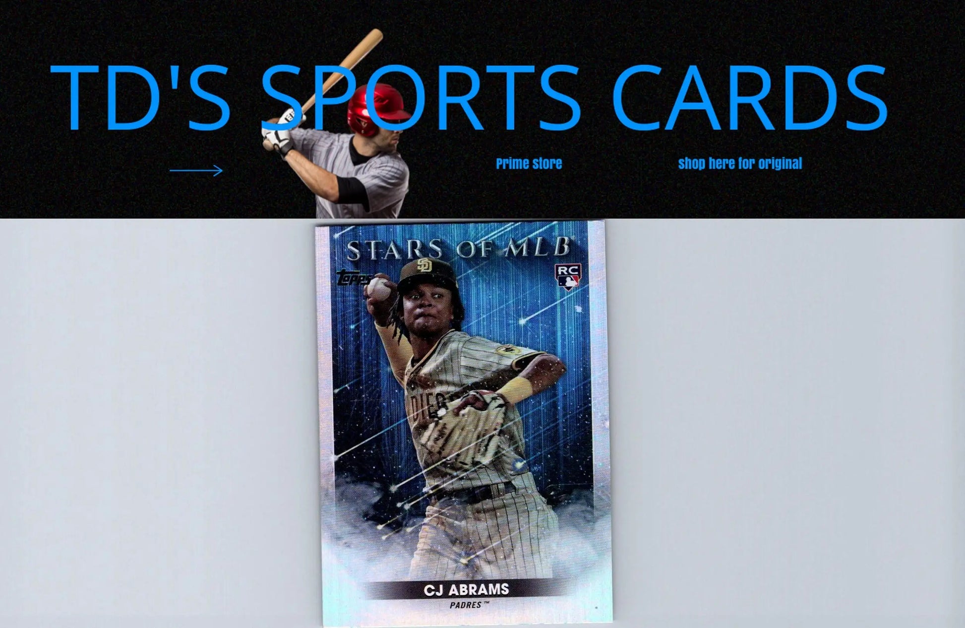 CJ Abrams baseball card from 2022 Topps Update Stars of MLB series