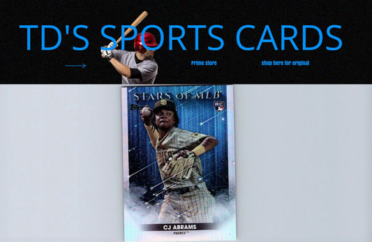 CJ Abrams baseball card from 2022 Topps Update Stars of MLB series