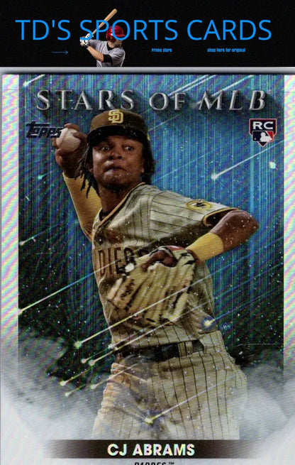 CJ Abrams Baseball Card from 2022 Topps Update Stars of MLB Chrome