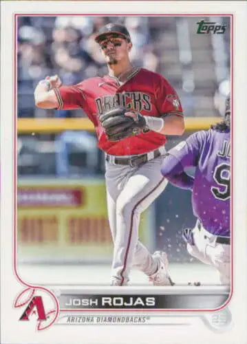 2022 Topps Update US180 Josh Rojas baseball card with original gloss for Diamondbacks fan