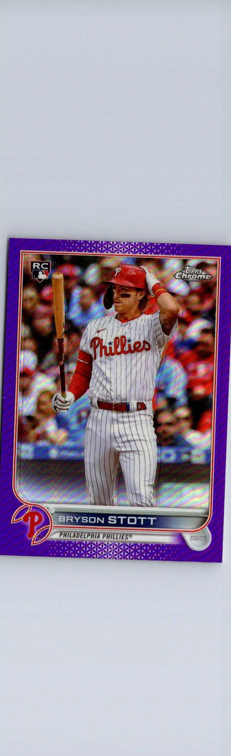 Bryson Stott baseball card 2022 Topps Update US224 Bryson Stott Purple collectible