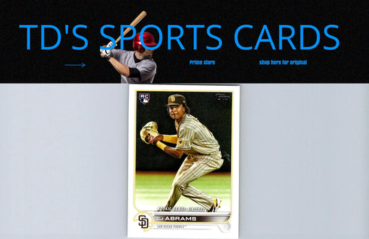 Baseball trading card of US327 CJ Abrams from 2022 Topps Update series