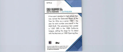 Ken Griffey Jr. baseball card from 2022 Topps Welcome to the Show trading cards