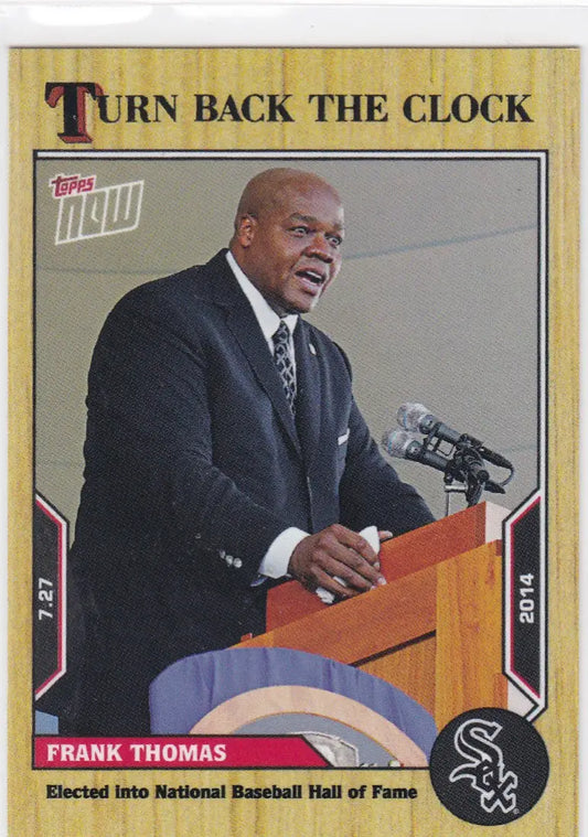 Baseball trading card featuring Frank Thomas of the Chicago White Sox for 2022 collection