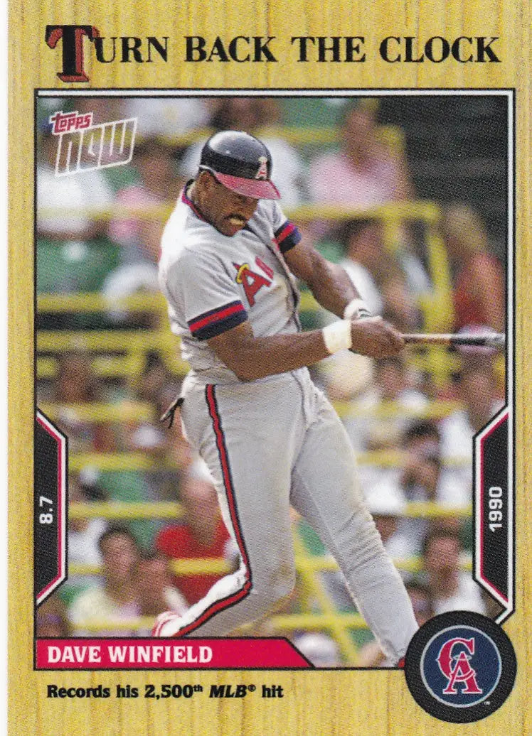 2022 TURN BACK THE CLOCK #130 DAVE WINFIELD- CALIFORNIA ANGELS