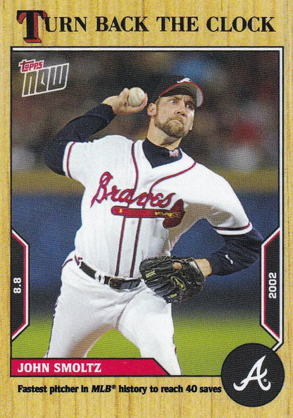 2022 TURN BACK THE CLOCK #131 JOHN SMOLTZ- ATLANTA BRAVES