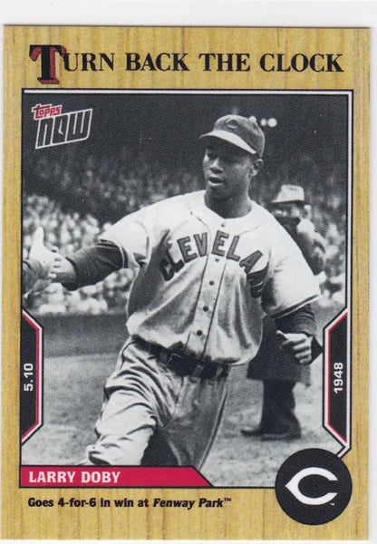 Baseball card featuring Larry Doby Cleveland in 2022 TURN BACK THE CLOCK #41