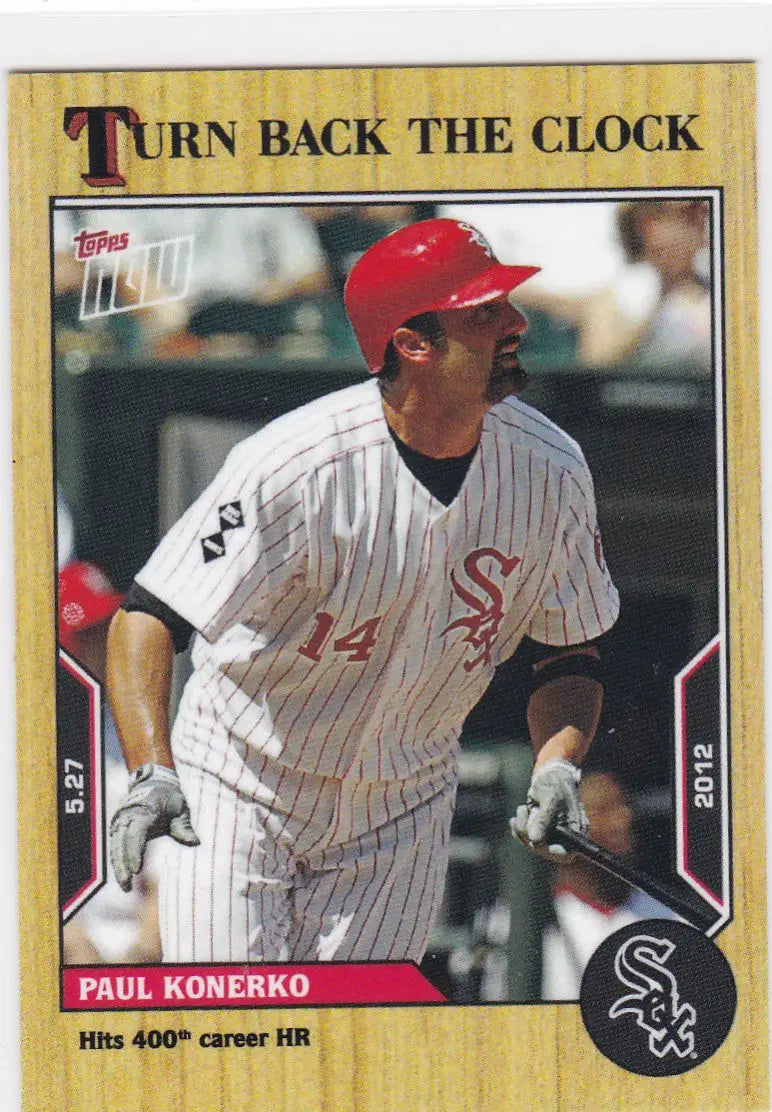 Collectible Chicago White Sox Paul Konerko baseball card from 2022 TURN BACK THE CLOCK series