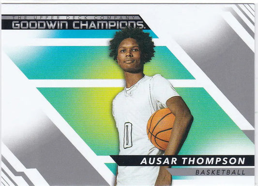 Basketball trading card of Ausar Thompson from Upper Deck Goodwin Champions 2022