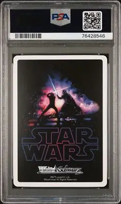 Graded Star Wars trading card Weiss Schwarz Protect Rey PSA 10 schwarz protect rey
