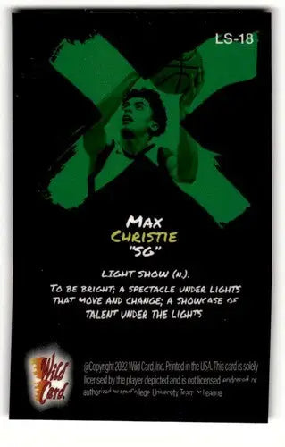 2022 Wild Card Alumination #LS-18 Max Christie Basketball Cards NM- ID:62440 - Trading Cards