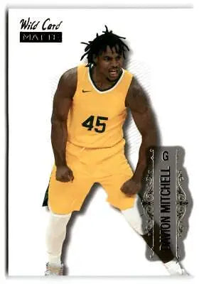 Davion Mitchell basketball card from 2022 Wild Card Matte Limited Base Cards White