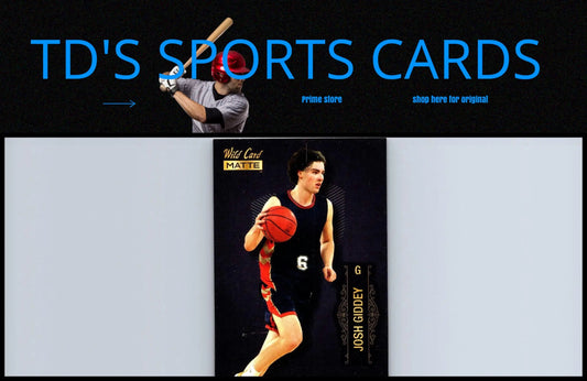 Josh Giddey basketball card from 2022 Wild Card Matte #MB-41 collectible series