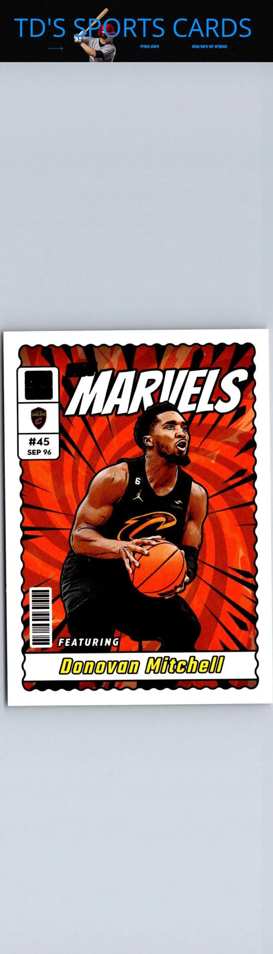 Donovan Mitchell Net Marvels basketball card from 2023-24 Donruss #15 collection