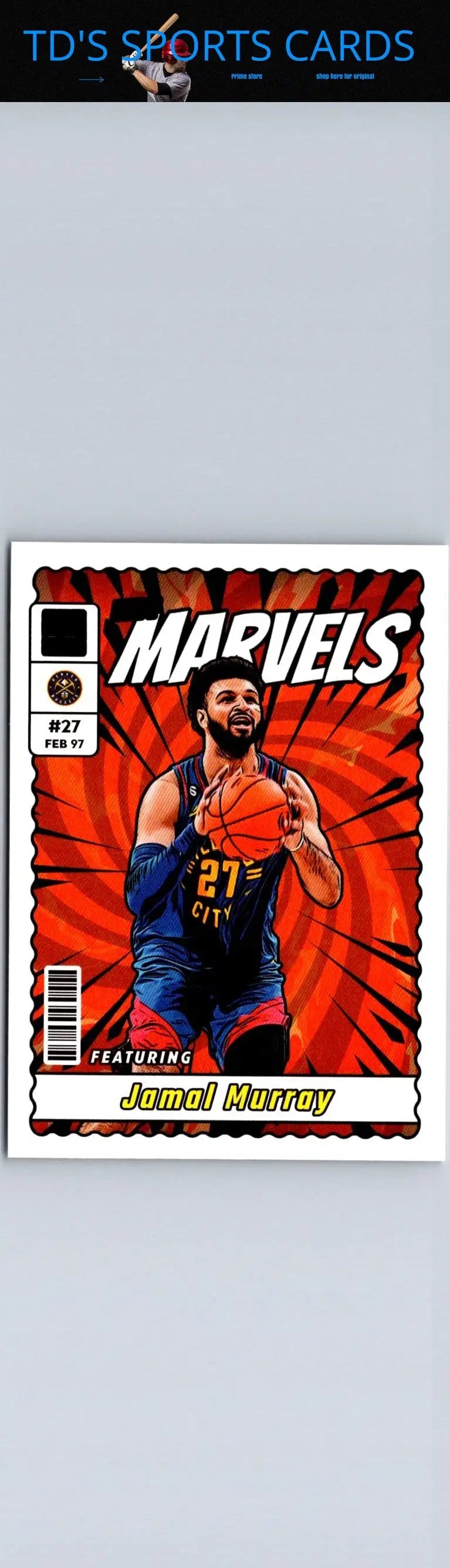 Jamal Murray Net Marvels basketball card from 2023-24 Donruss collection