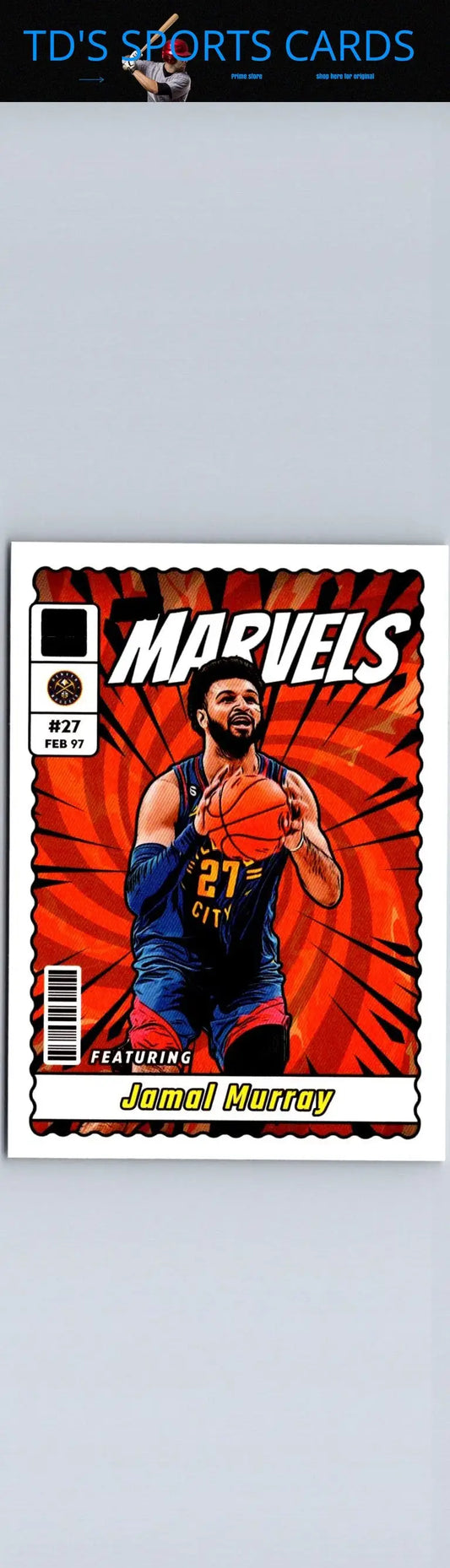 Jamal Murray Net Marvels basketball card from 2023-24 Donruss collection