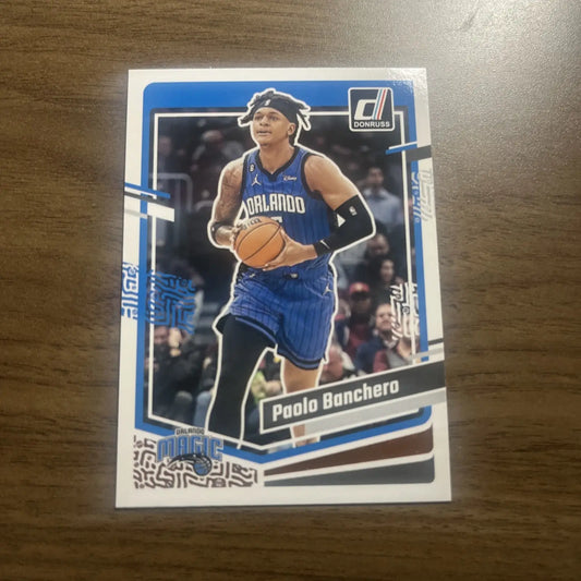 Paolo Banchero basketball card from 2023-24 Panini Donruss trading cards collection