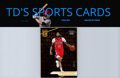 Brandon Ingram basketball card from 2023-24 Donruss Elite Purple #/49 edition
