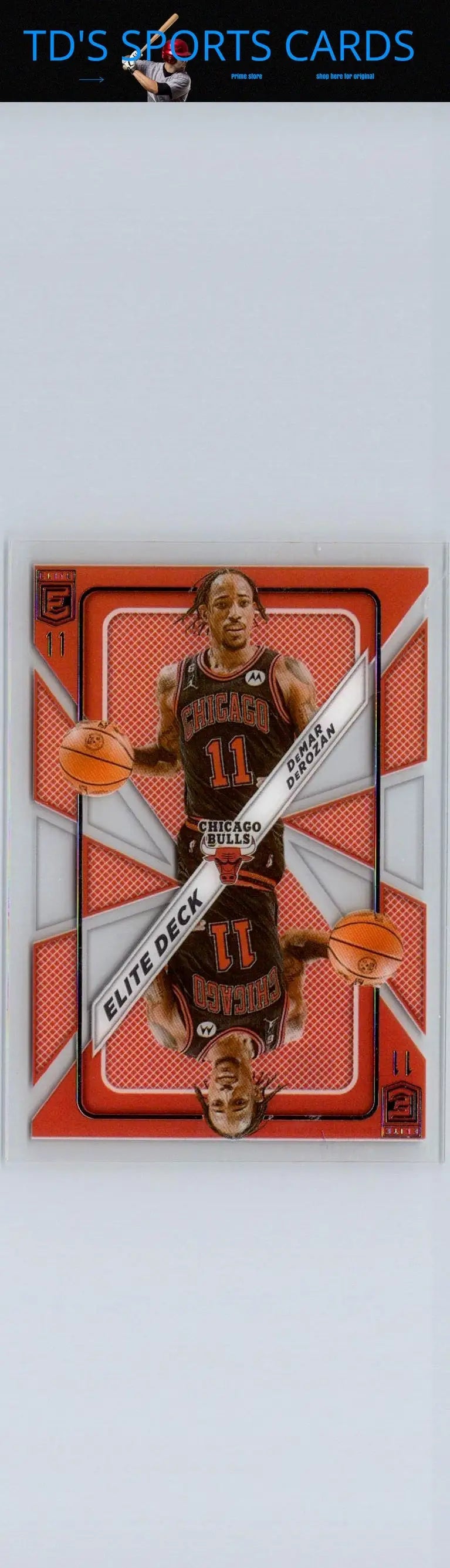 DeMar DeRozan Deck International Red from 2023-24 Donruss Elite trading card collection