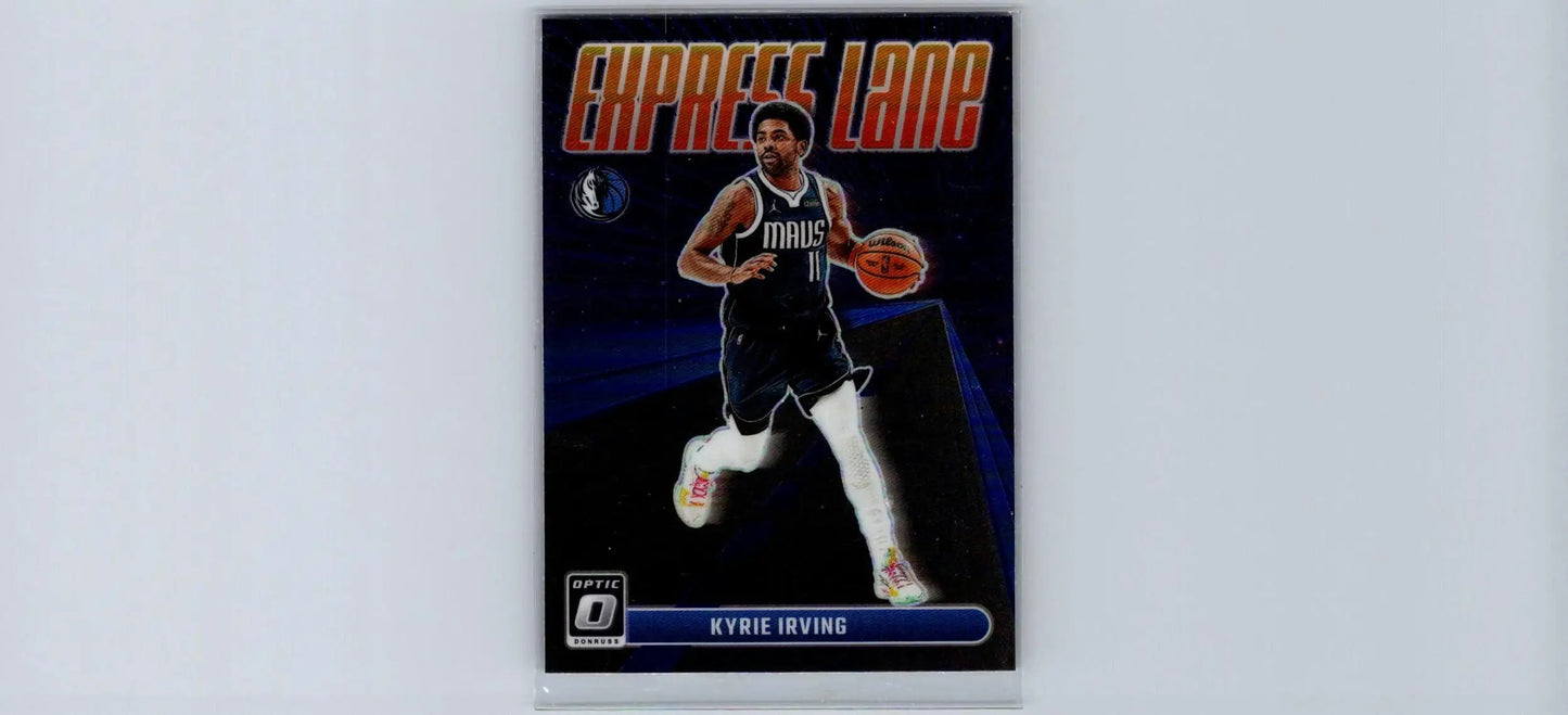 Basketball trading card of Kyrie Irving Express Lane from 2023-24 Donruss Optic series