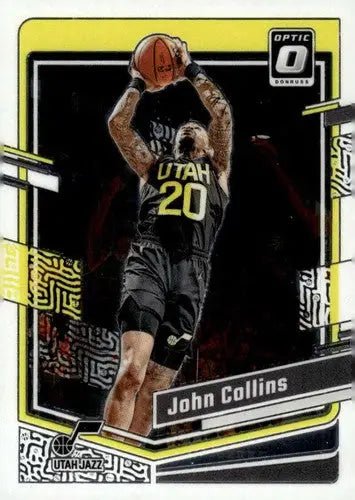 Original gloss Donruss Optic John Collins basketball card Jazz 2023-24 NM-MT