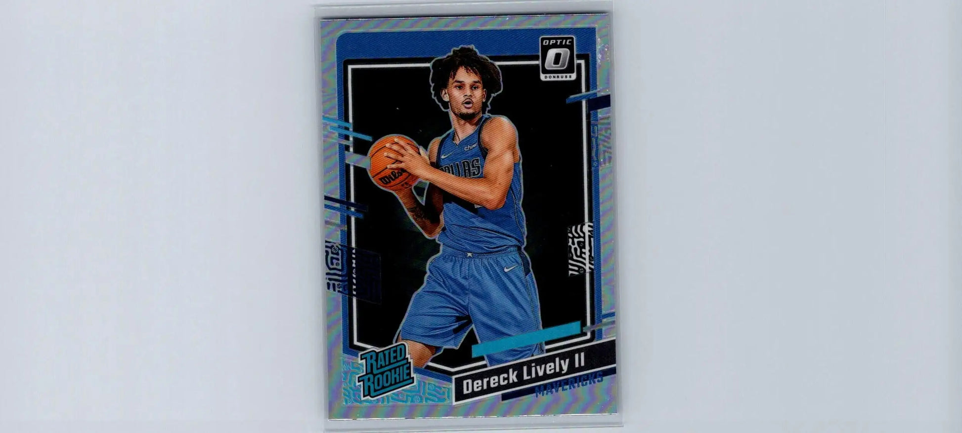 Basketball trading card of Dereck Lively II Holo from 2023-24 Donruss Optic