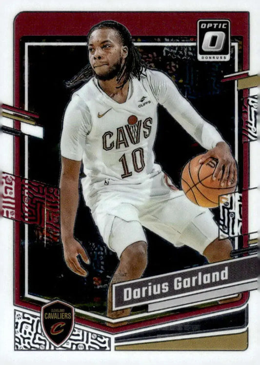 2023-24 Donruss Optic Darius Garland basketball card with original gloss Cavaliers
