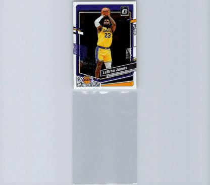 LeBron James basketball trading card from 2023-24 Donruss Optic series