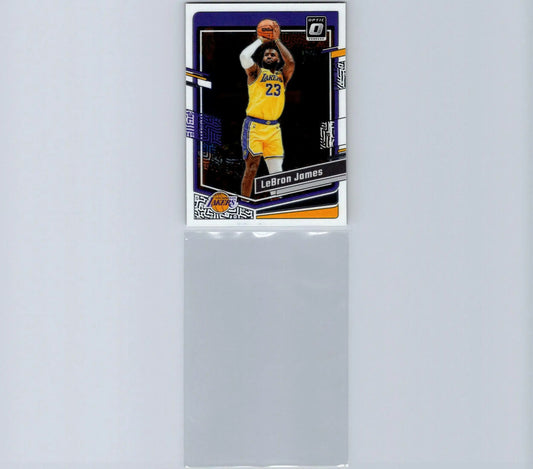 LeBron James basketball trading card from 2023-24 Donruss Optic series