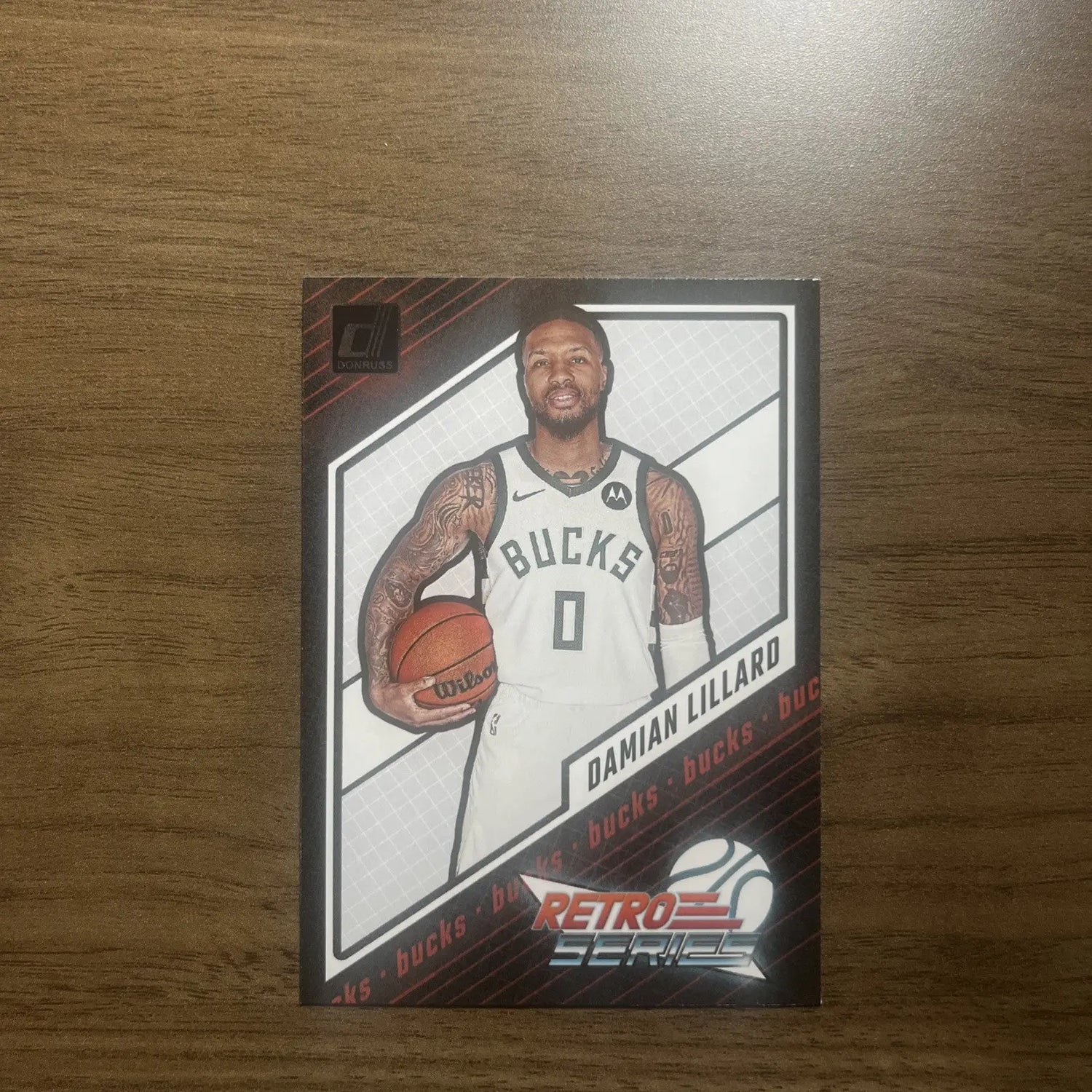 Damian Lillard trading card from 2023-24 Donruss Retro Series #19