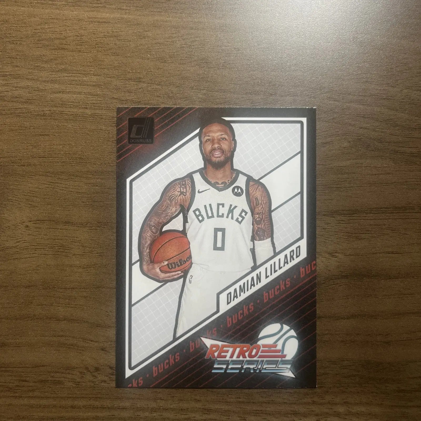 Damian Lillard trading card from 2023-24 Donruss Retro Series #19