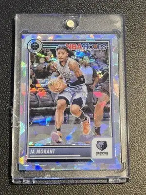 Ja Morant basketball card from 2023-24 Hoops Premium Stock Morant Ice Prizm collection