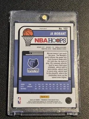 2023-24 Hoops Premium Stock Ja Morant Ice Prizm basketball card