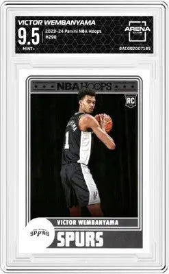 NBA Hoops Victor Wembanyama basketball card from 2023-24 NBA Hoops collection