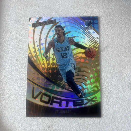Ja Morant trading card from 2023-24 Panini Revolution Vortex #26 displayed prominently
