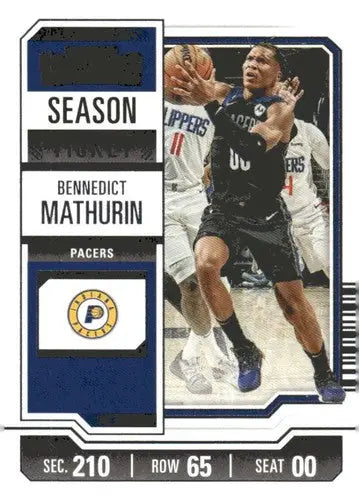 2023-24 Panini Contenders Season Ticket Retail #10 Bennedict Mathurin N ID:74190 - Trading Cards