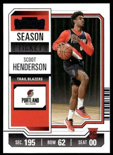 2023-24 Panini Contenders Season Ticket Retail #27 Scoot Henderson NM-M ID:74203 - Trading Cards