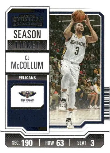 2023-24 Panini Contenders Season Ticket Retail #31 CJ McCollum NM-MT Pe ID:74205 - Trading Cards