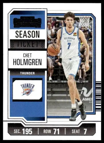2023-24 Panini Contenders Season Ticket Retail #33 Chet Holmgren NM-MT ID:74206 - Trading Cards
