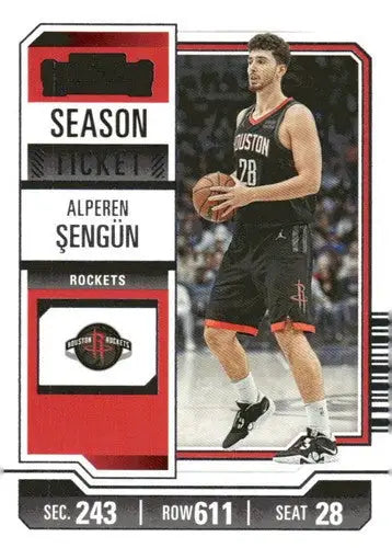 2023-24 Panini Contenders Season Ticket Retail #36 Alperen Sengun NM-MT ID:74208 - Trading Cards