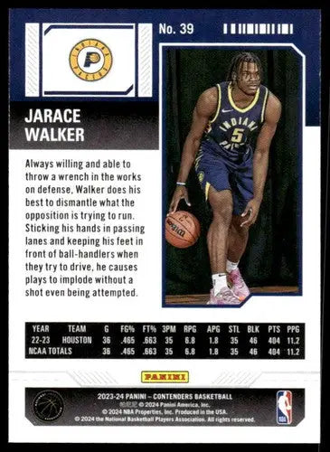 2023-24 Panini Contenders Season Ticket Retail #39 Jarace Walker NM-MT ID:74210 - Trading Cards