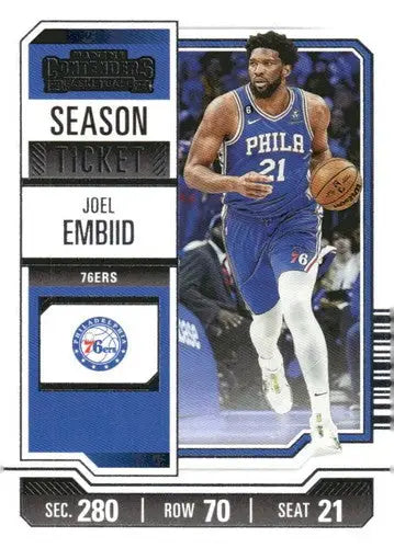 2023-24 Panini Contenders Season Ticket Retail #56 Joel Embiid NM-MT 76 ID:74220 - Trading Cards