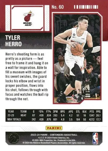 2023-24 Panini Contenders Season Ticket Retail #60 Tyler Herro NM-MT He ID:74222 - Trading Cards