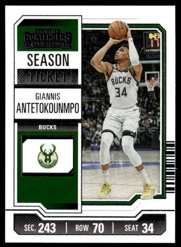 2023-24 Panini Contenders Season Ticket Retail #66 Giannis Antetokounmp ID:74228 - Trading Cards