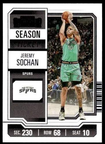 2023-24 Panini Contenders Season Ticket Retail #70 Jeremy Sochan NM-MT ID:74232 - Trading Cards