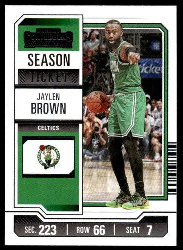 2023-24 Panini Contenders Season Ticket Retail #72 Jaylen Brown NM-MT C ID:74233 - Trading Cards