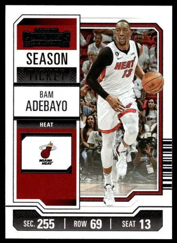 2023-24 Panini Contenders Season Ticket Retail #78 Bam Adebayo NM-MT He ID:74236 - Trading Cards