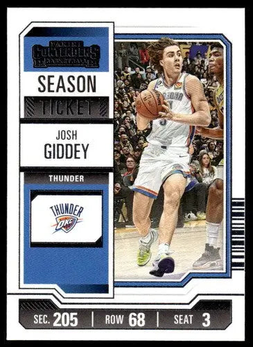 2023-24 Panini Contenders Season Ticket Retail #8 Josh Giddey NM-MT Thu ID:74188 - Trading Cards