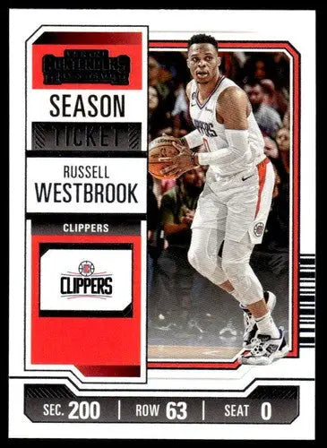 2023-24 Panini Contenders Season Ticket Retail #86 Russell Westbrook NM ID:74241 - Trading Cards